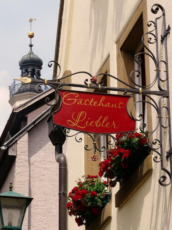 Gaestehaus Liebler Rothenburg ob der Tauber Exterior foto