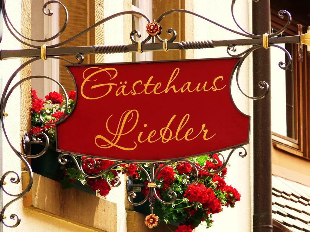 Gaestehaus Liebler Rothenburg ob der Tauber Exterior foto